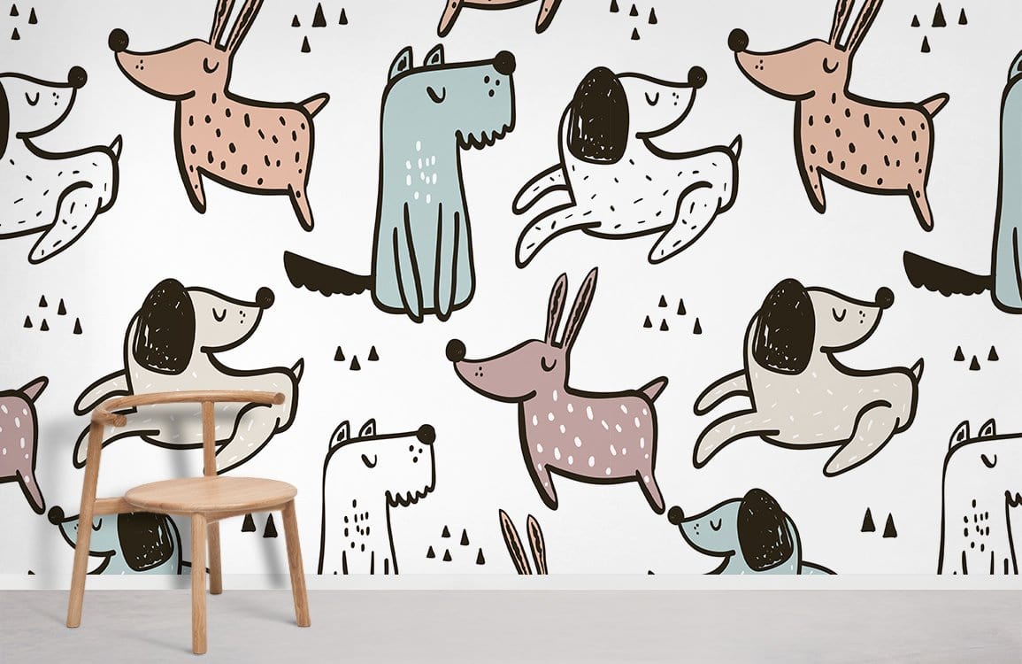 Various Dog Wallpaper Mural