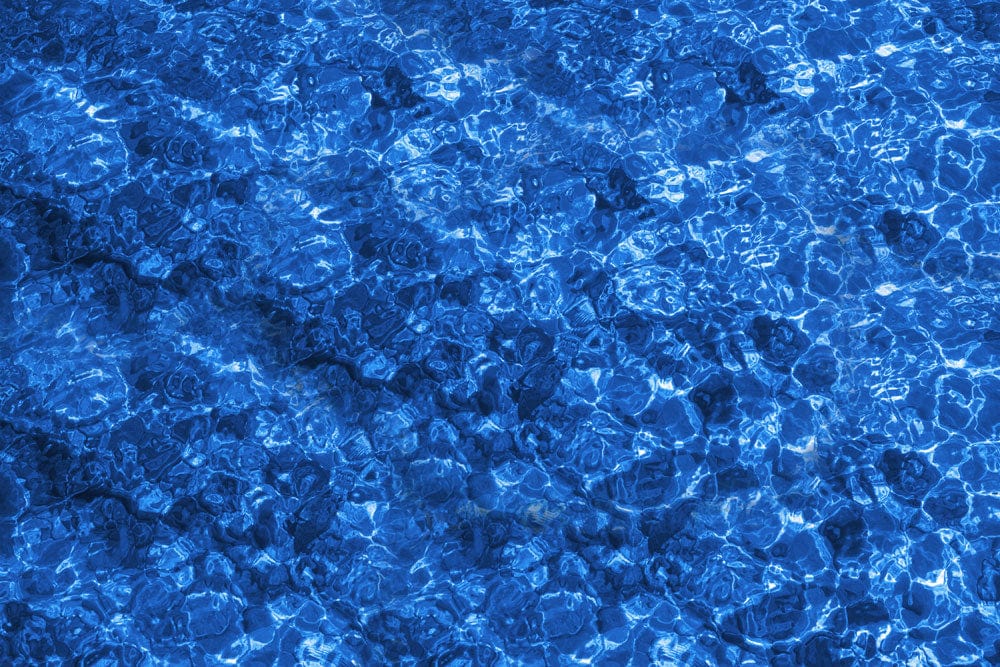 Deep Blue Ocean Water Ripple Effect Mural Wallpaper for Relaxing Spaces