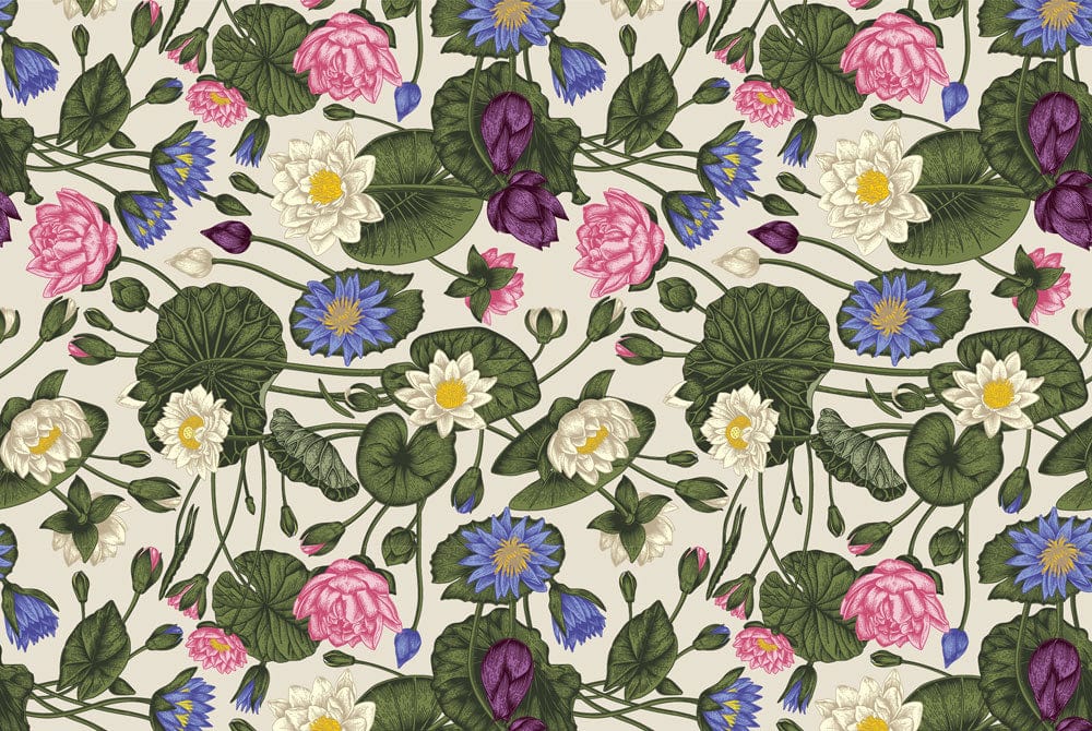 Colourful Vibrant Lotus Wallpaper Mural