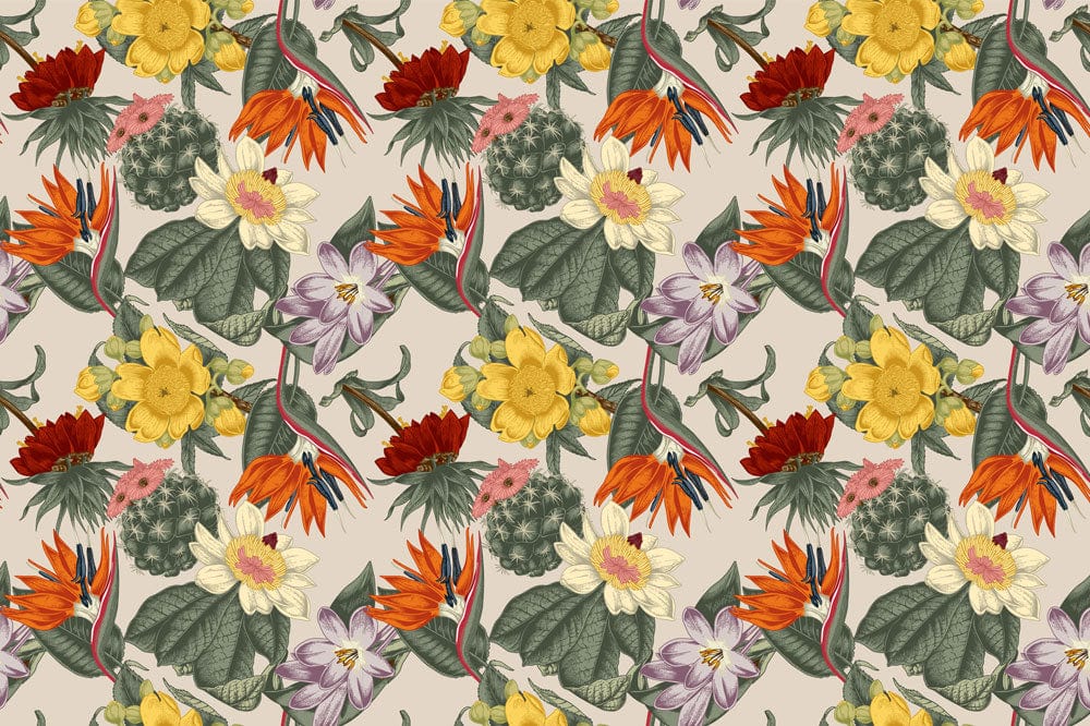 Colourful Wild Bouquets Wallpaper Mural