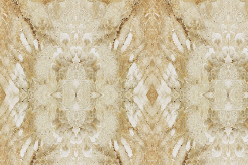 Elegant Beige Marble Textured Geometric Pattern Mural Wallpaper for Modern Interiors
