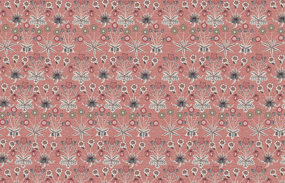 Flowers with Roots Wallpaper Mural