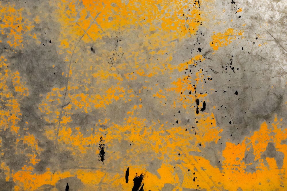 Industrial Yellow and Grey Abstract Mural Wallpaper for Modern Interiors
