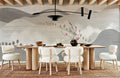 Gray Mountain Waves Wallpaper Mural