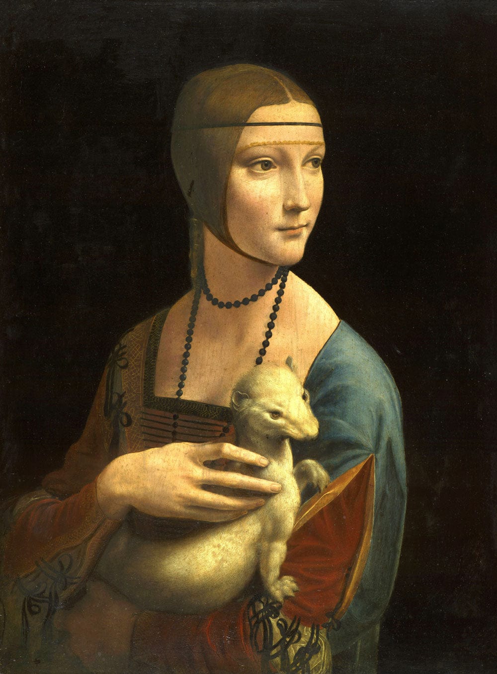 Renaissance Style Art Wallpaper With Portrait in Classic Earthy Tones
