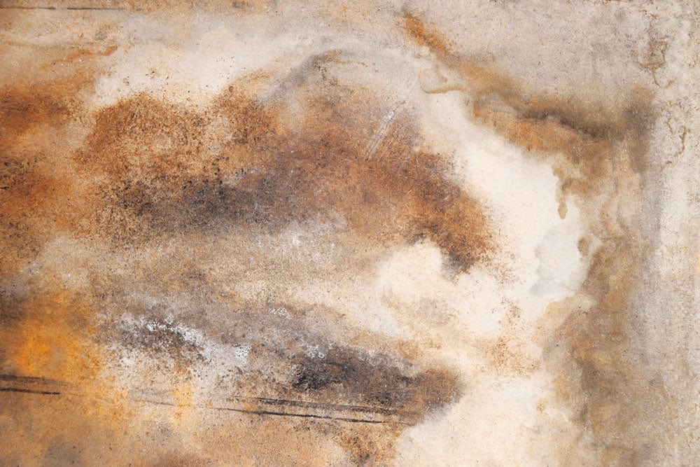 Rustic Earth Tones Abstract Art Mural Wallpaper - Vintage Distressed Design