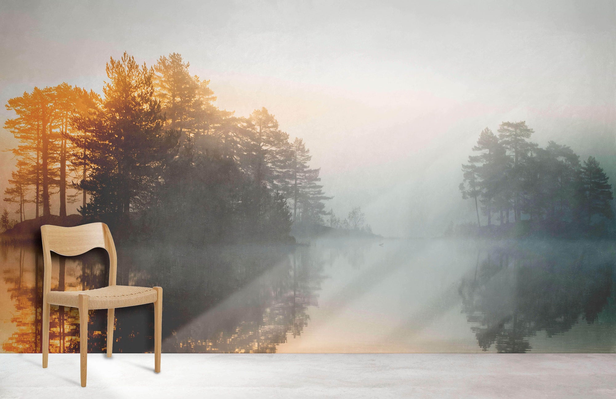 Sunset Reflections Wallpaper Mural