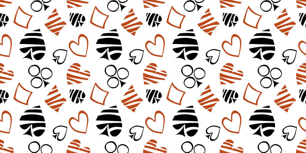 Playful Hearts and Stripes Pattern Wallpaper - Black, Orange, Retro Charm