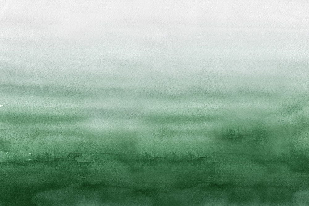 Emerald Green Watercolour Ombre Wallpaper - Elegant Gradient Wall Décor Design