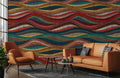 Embroidery Pattern Wallpaper Mural