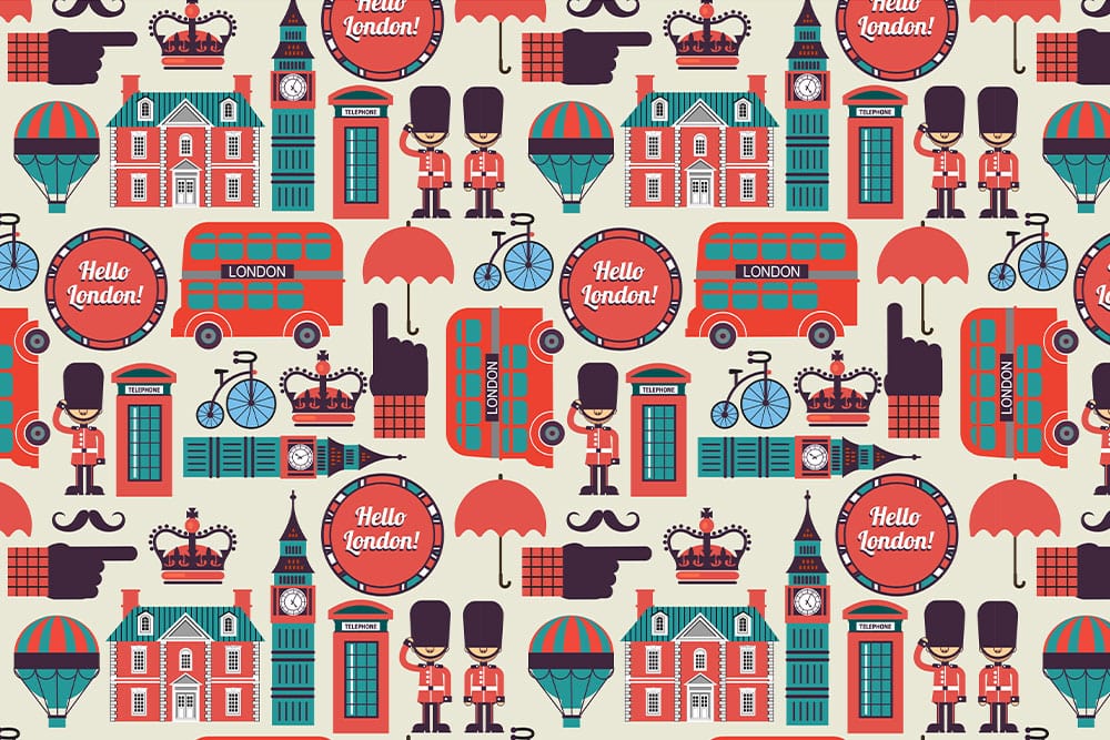Hello London Wallpaper Mural