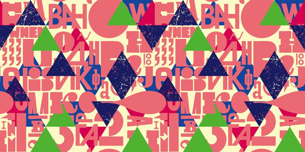 Letter Show Wallpaper Mural