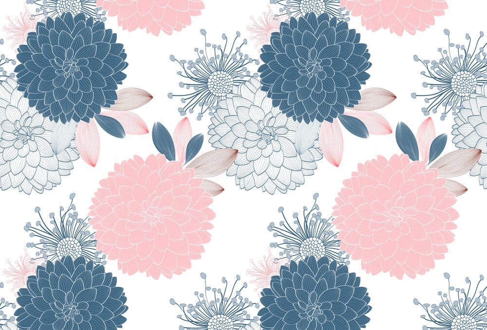 Painting Chrysanthemum Wallpaper Mural