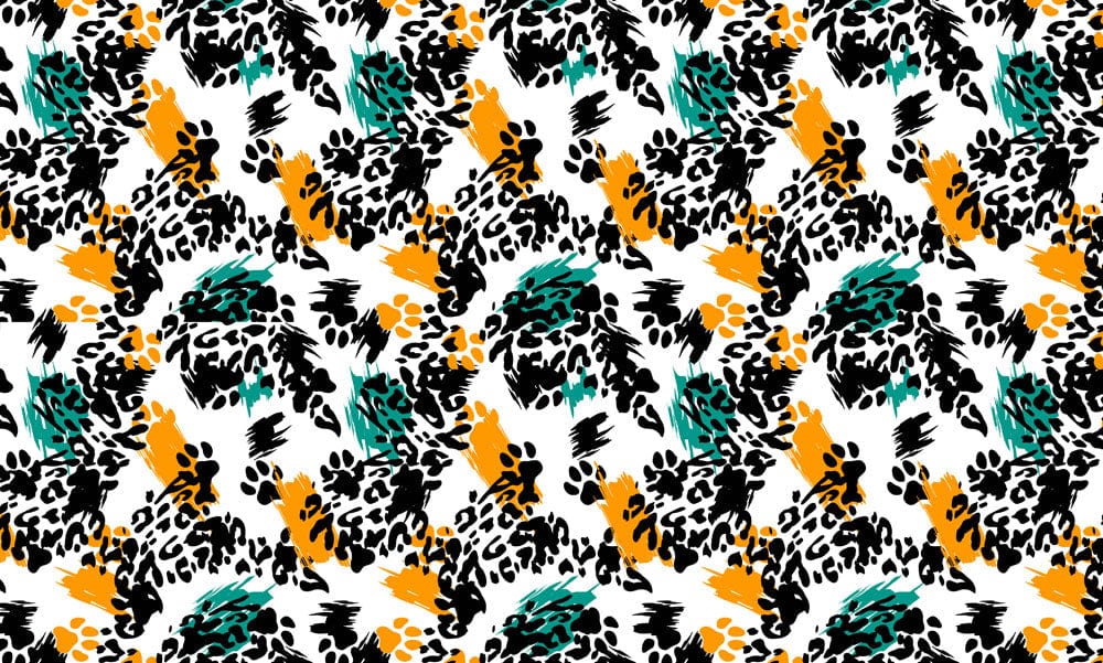Abstract Leopard Print Wallpaper Mural