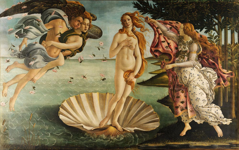 Renaissance Artistry: Botticelli's Birth of Venus Mural Wallpaper Design