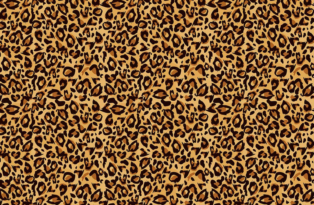 Leopard Print Wallpaper - Bold Animal Pattern in Classic Brown and Black.