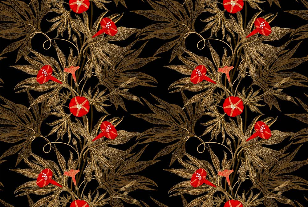Extending Flower Wallpaper Mural