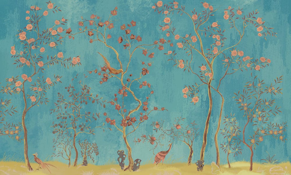 Merry Bird Wallpaper Mural Bedroom