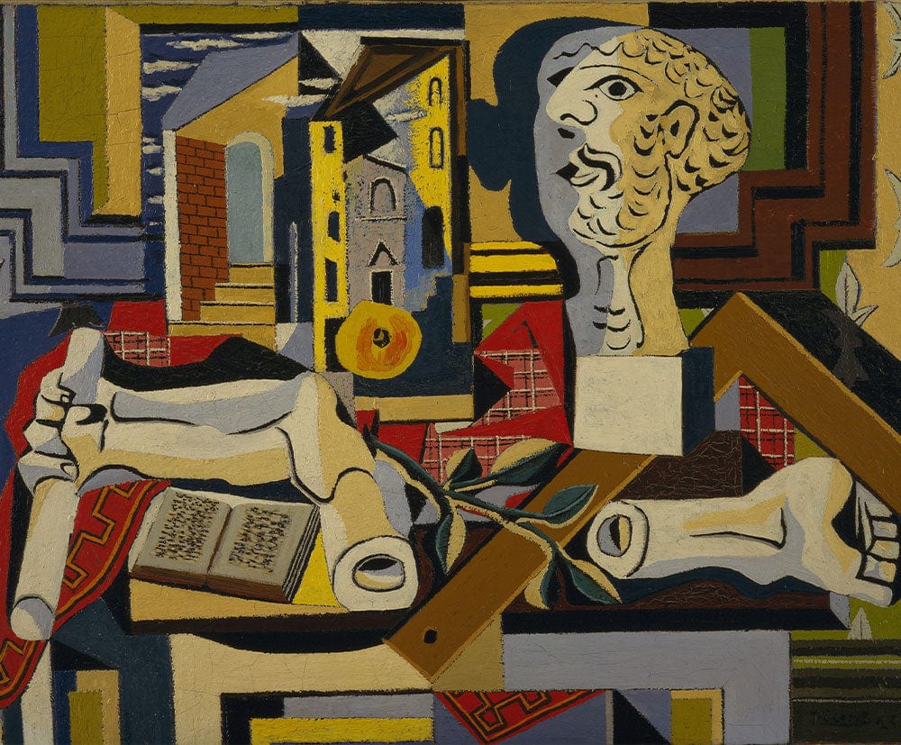Abstract Cubist Art Wallpaper: Vibrant Colourful Geometric Mural for Modern Interiors