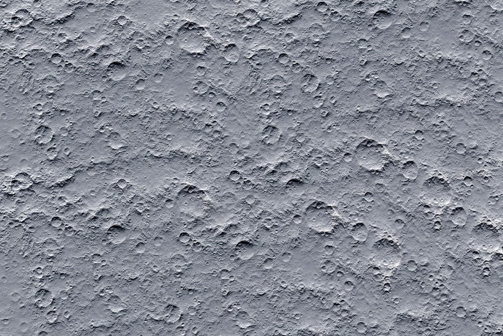 Lunar Surface Grey Textured Wallpaper - Cosmic Moon Crater Design Décor