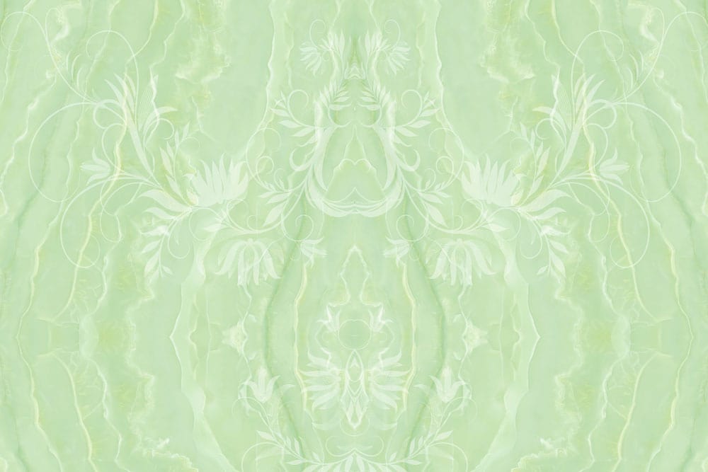 Elegant Mint Green Floral Pattern Damask Wallpaper for Classic Interiors