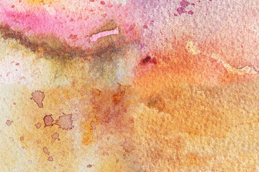 Abstract Watercolour Sunset Bliss Wall Mural in Warm Earthy Tones