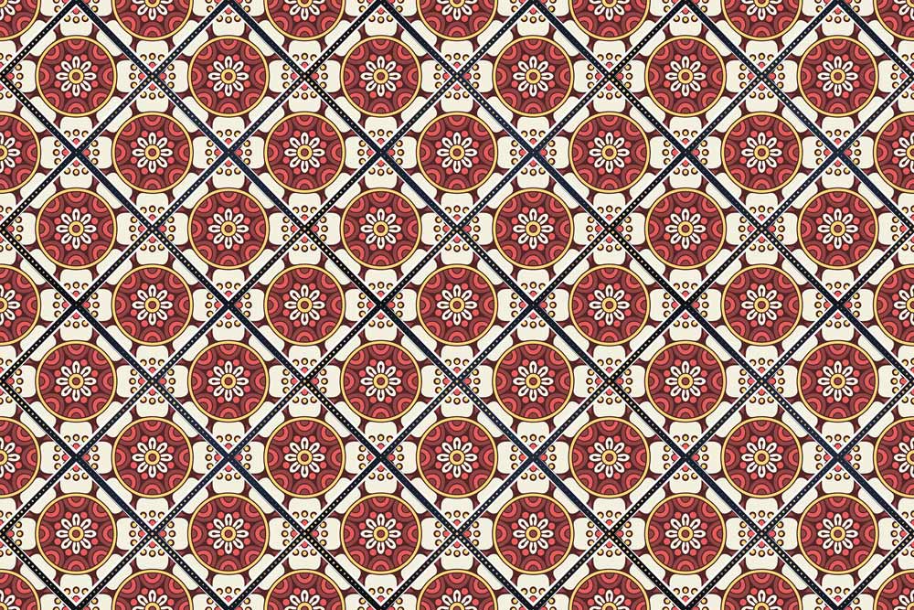 Circle Pattern Wallpaper Mural