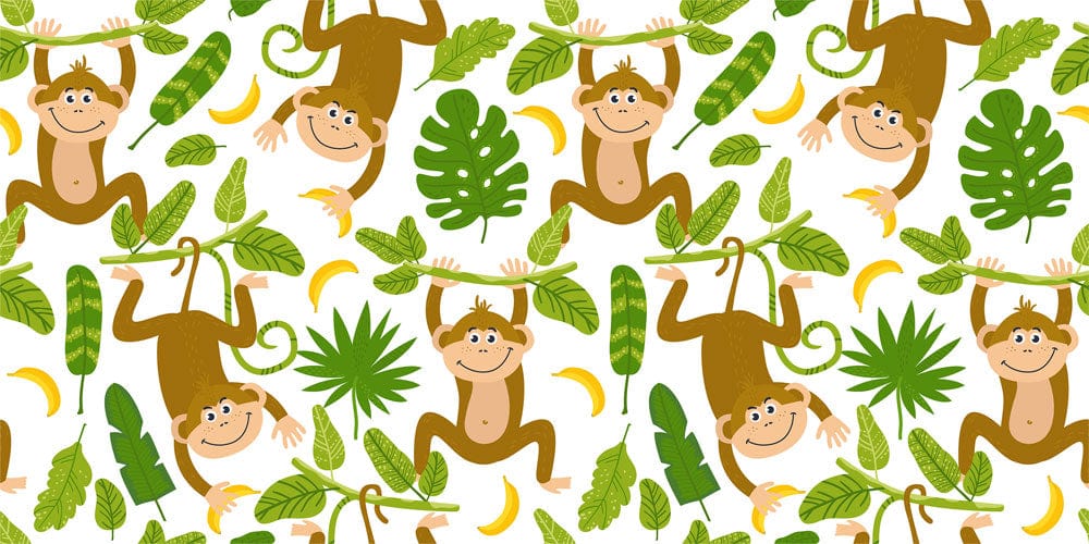 Smile Monkey Wallpaper Mural