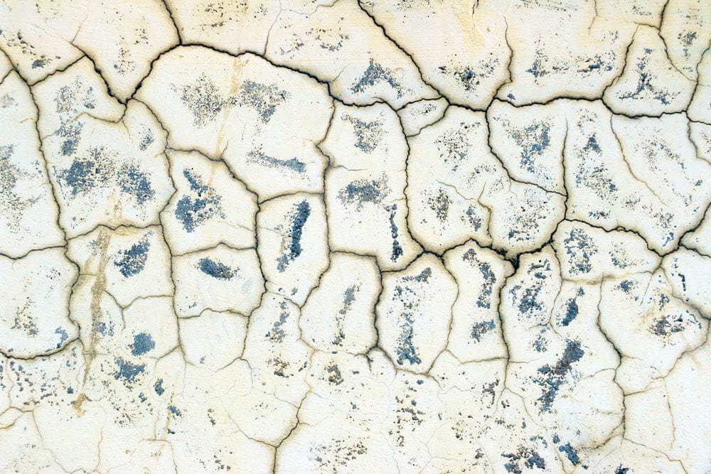 Vintage Crackle Texture Cream and Grey Rustic Wallpaper Design