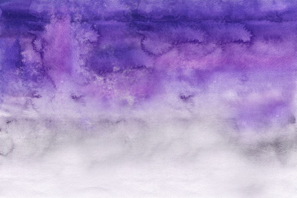 Dreamy Purple Watercolour Ombre Sky Mural Wallpaper for Stylish Interiors