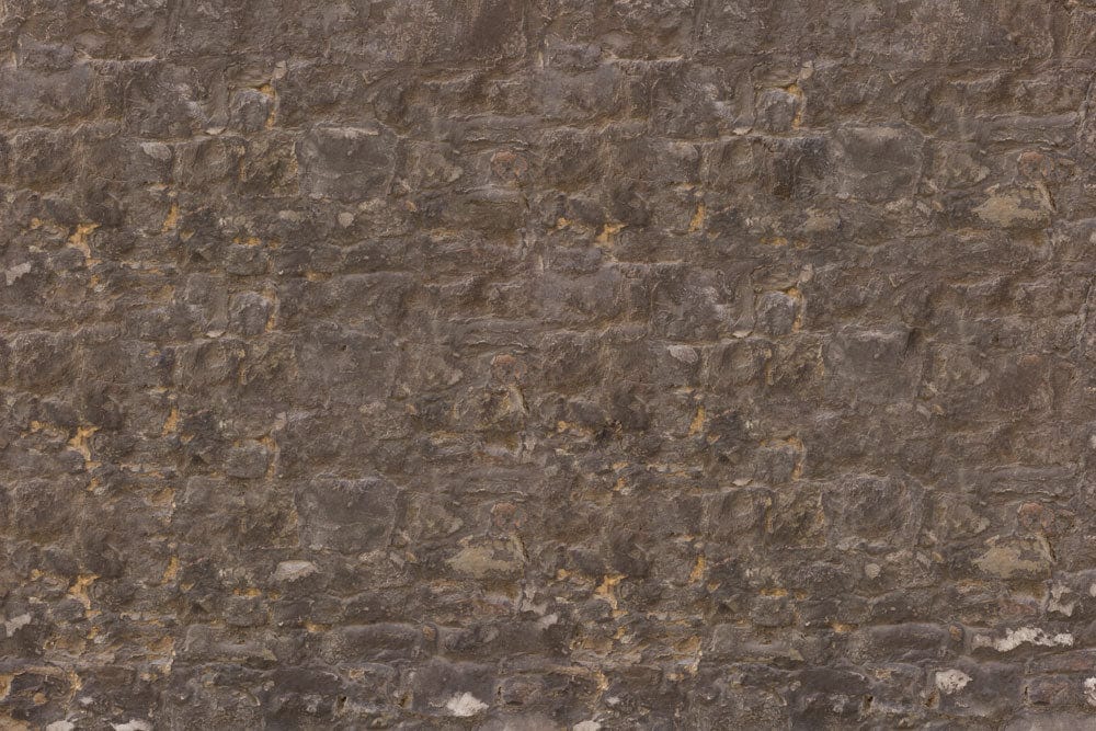 Rustic Brown Stone Brick Effect Wallpaper for Classic Interiors Decor