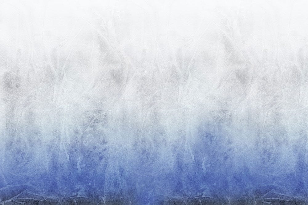 Ethereal Misty Blue and White Gradient Mural Wallpaper - Dreamy Décor