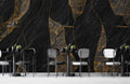 Black & Golden Rocky Wallpaper Mural