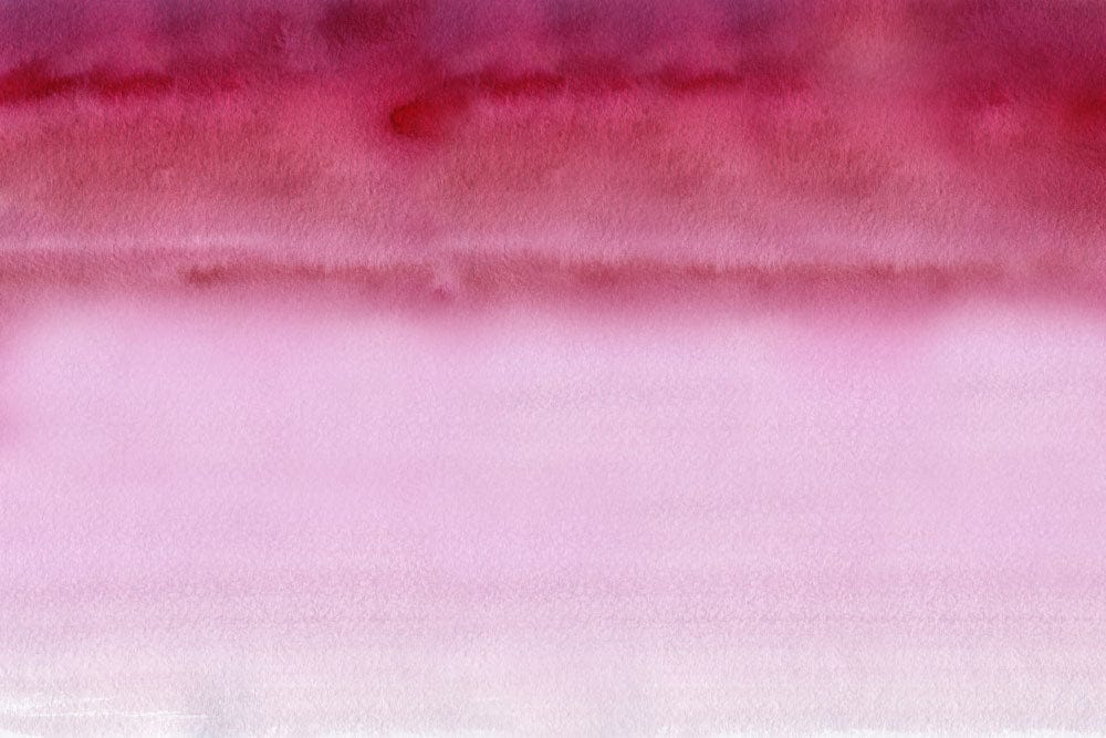 Elegant Watercolour Ombre Wall Mural in Crimson and Pink Hues