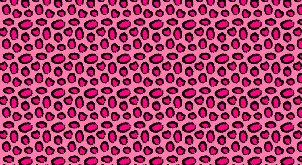 Tropical Pink Leopard Print Wallpaper - Bold Animal Chic Design