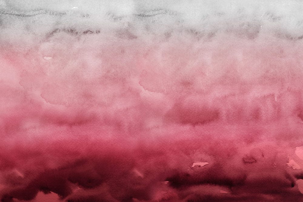 Rosy Watercolour Ombré Wallpaper: Elegant Red and White Artistic Design