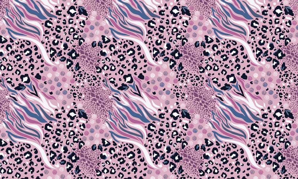 Abstract Pink Leopard Print Wallpaper with Vibrant Animal Pattern Design