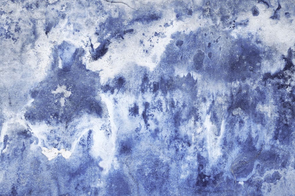 Blue Abstract Watercolour Texture Mural Wallpaper - Artistic Interior Design Feature