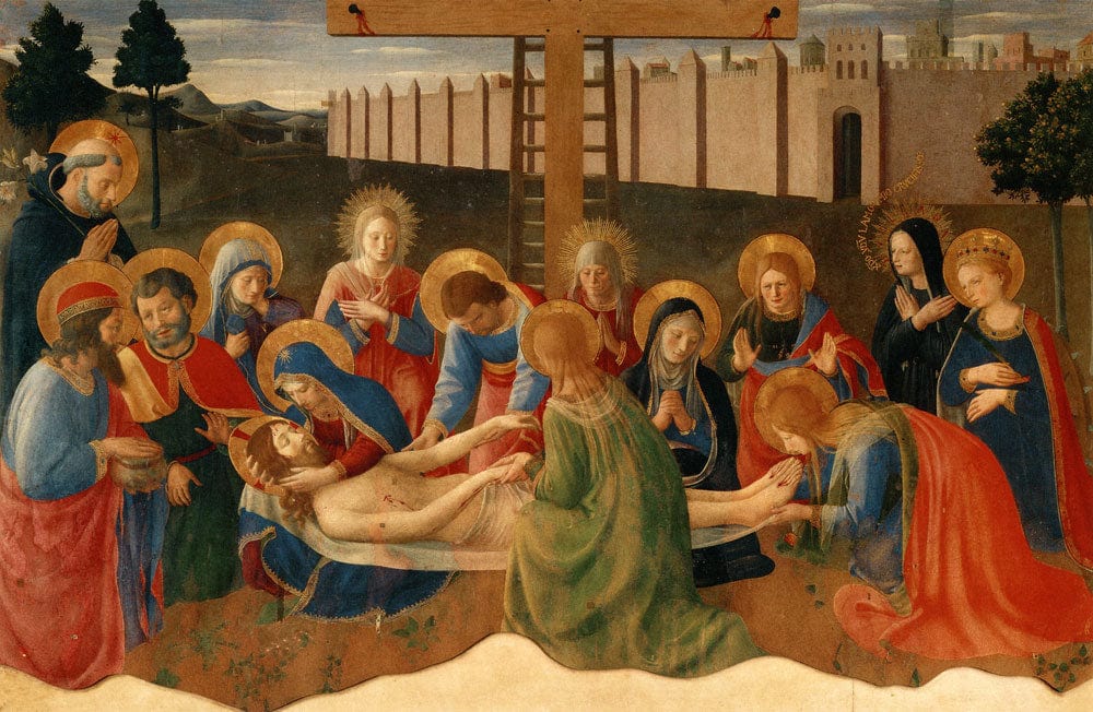 Classic Renaissance Religious Art Mural Wallpaper - Vibrant Traditional Design