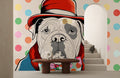 Doodle Dog Wallpaper Mural II
