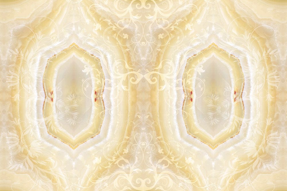 Elegant Cream Marble Patterned Wallpaper in Soft Luxurious Pastel Tones