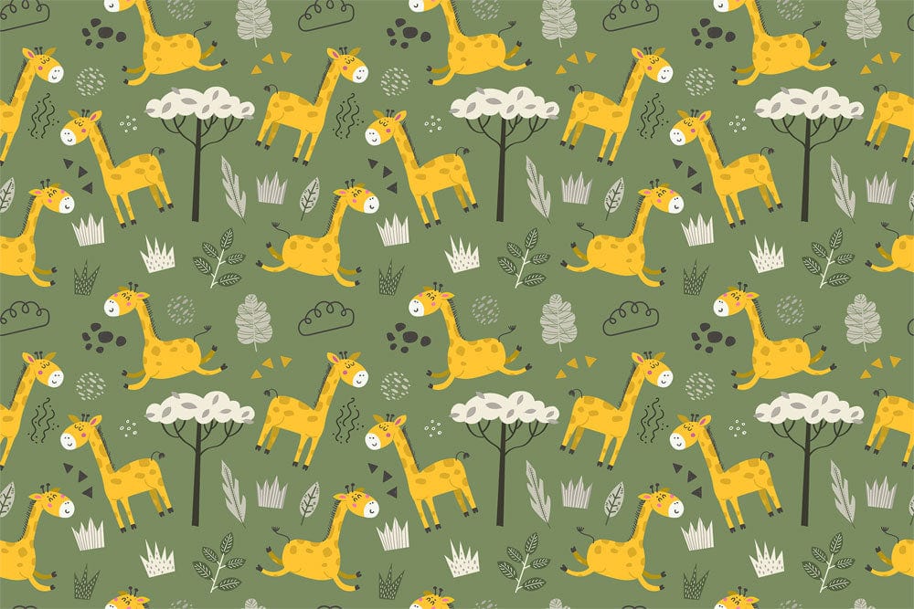 Giraffe Life Wallpaper Mural