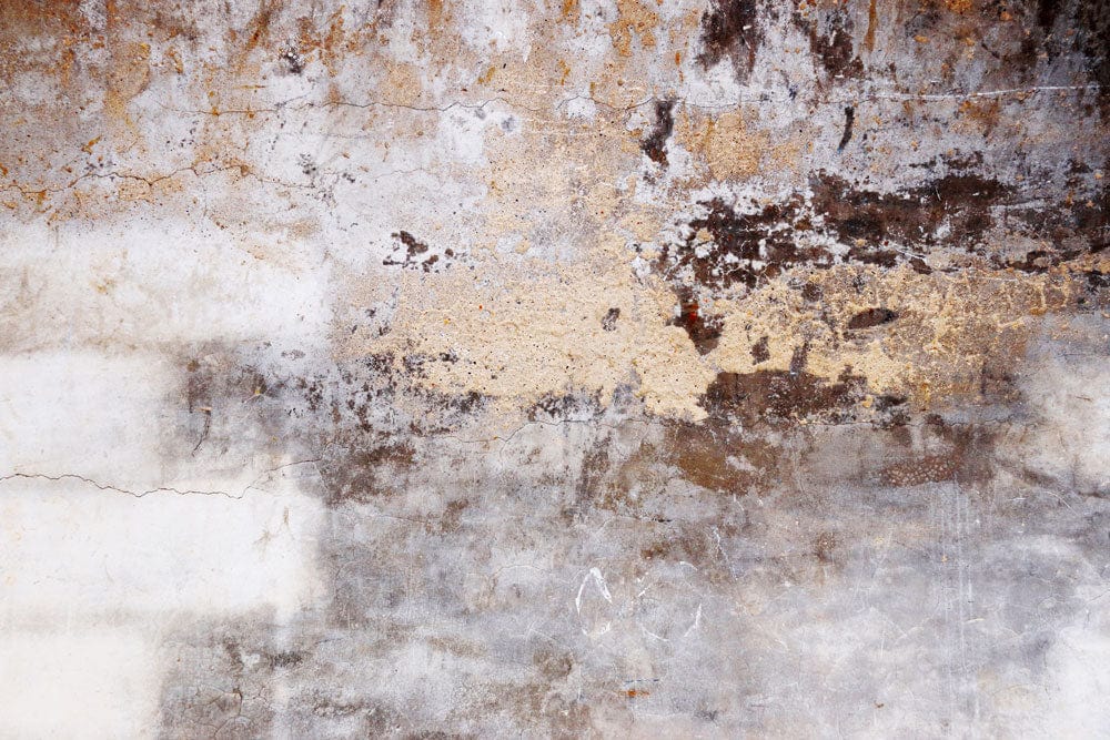 Vintage Urban Decay Textured Earthy-Tones Industrial Style Mural Wallpaper Design