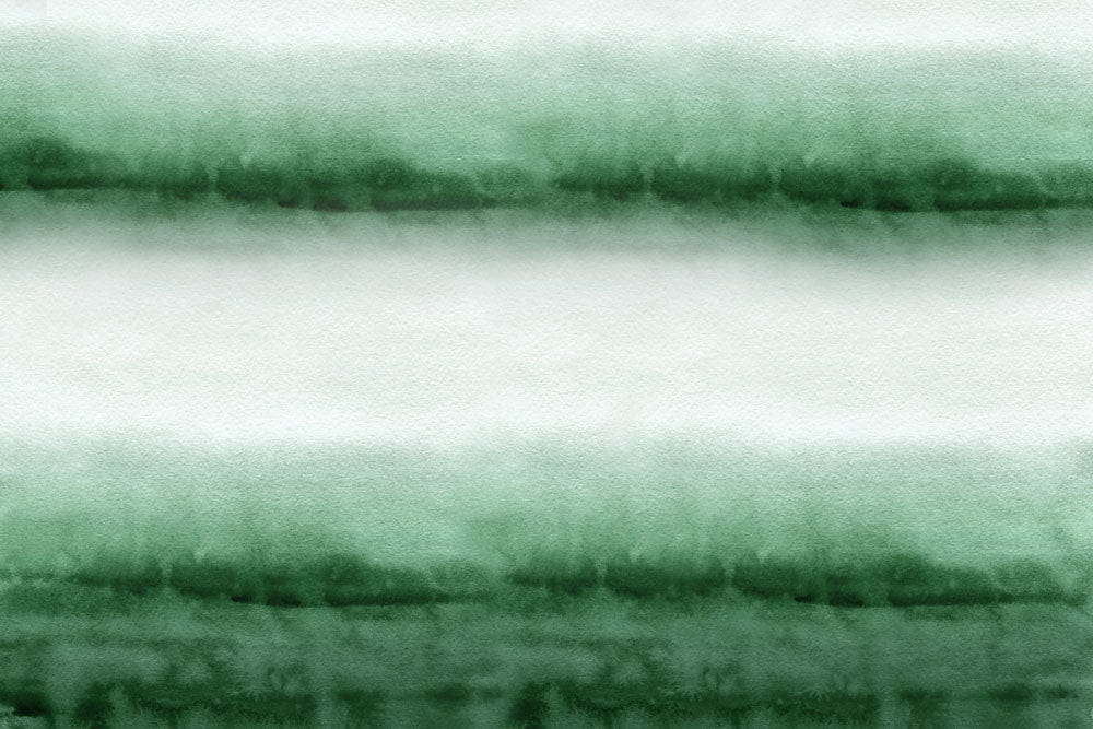 Green Ombre Watercolour Stripes Mural Wallpaper - Contemporary Artistic Design