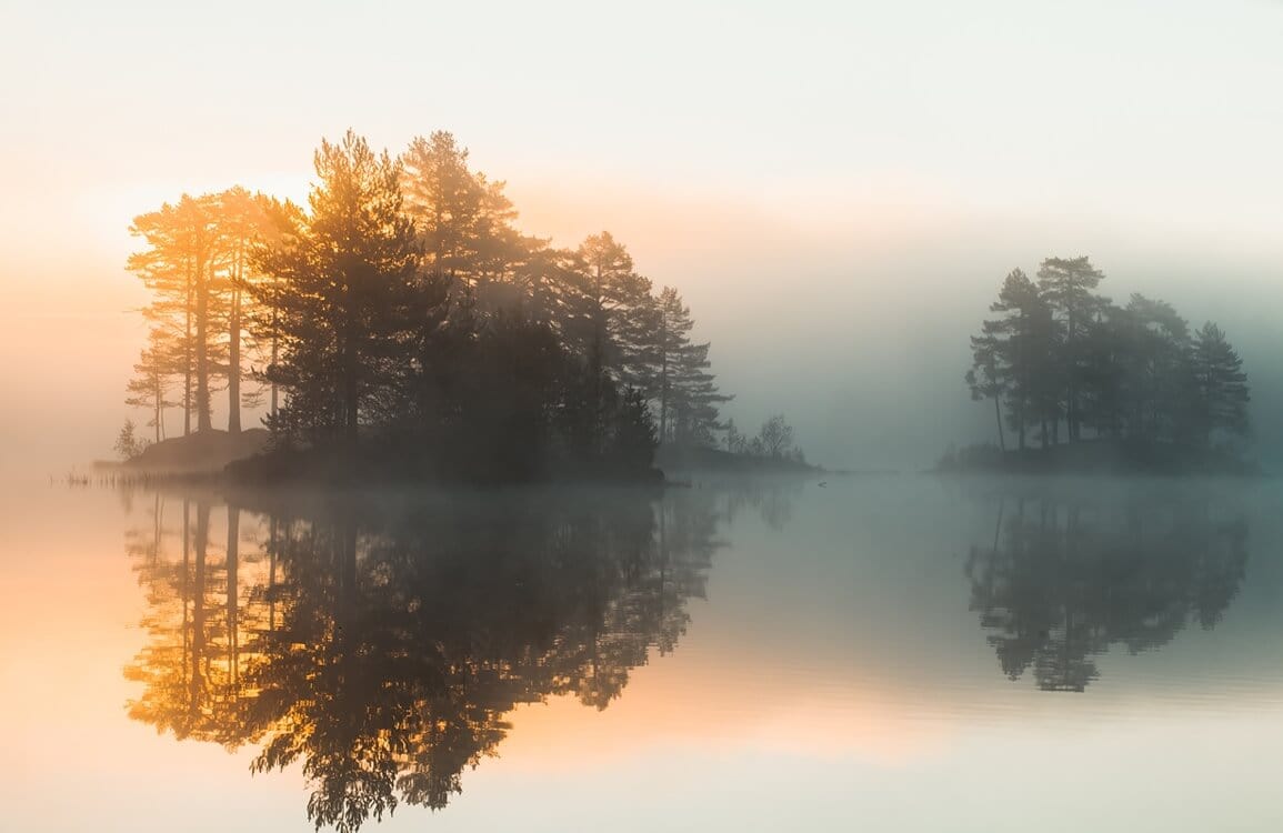 Sunset Reflections Wallpaper Mural