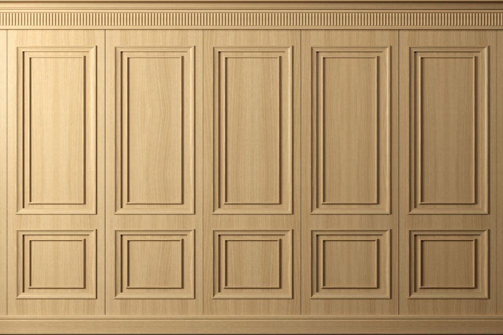 Elegant Oak Panelling Wallpaper: Classic Wood Texture for Timeless Interior Design