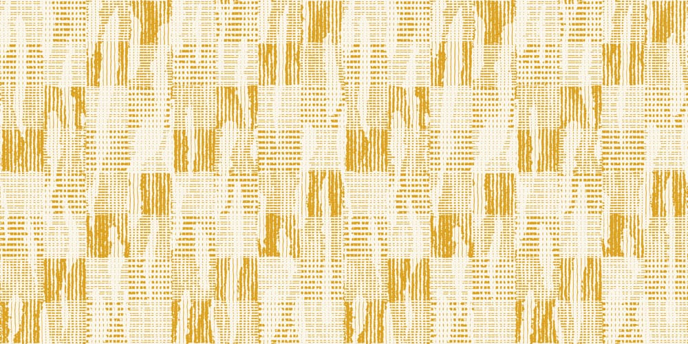 Vintage Mustard Geometric Pattern Wallpaper - Stylish Retro Home Decor