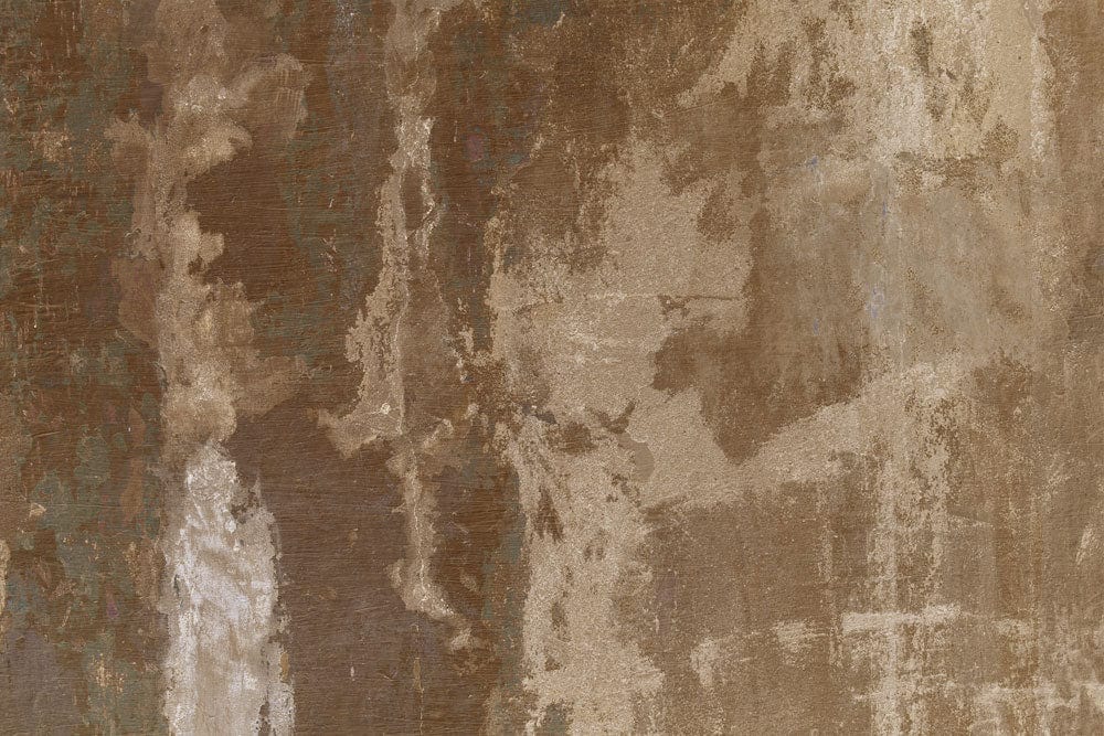 Abstract Rustic Textured Brown and Beige Mural Wallpaper for Vintage Interiors