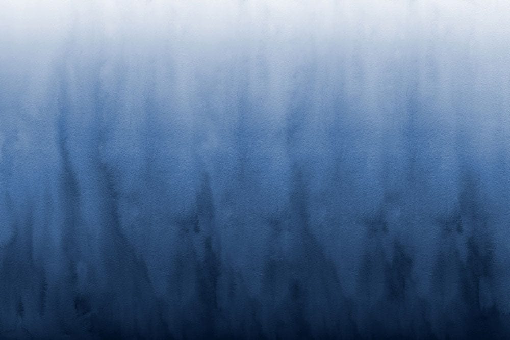 Blue Ombre Watercolour Texture Wall Mural for Modern Home Decor