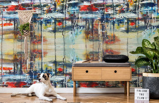 Abstract Colorful Painting Wallpaper Mural